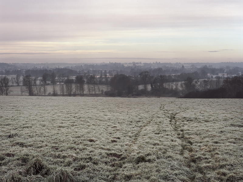 Towards Dedham Church 20th January 2014