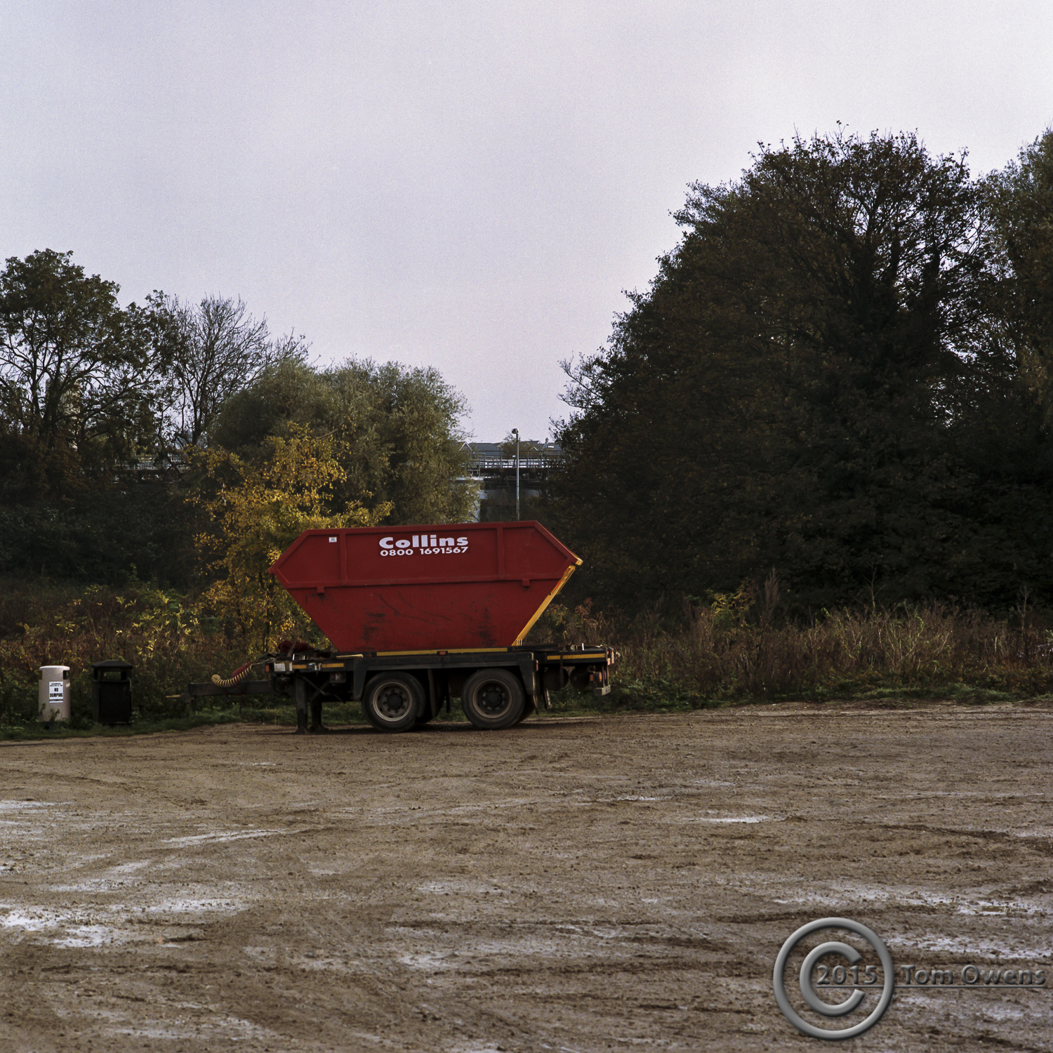 Waste bins at Stowmarket - sunrise