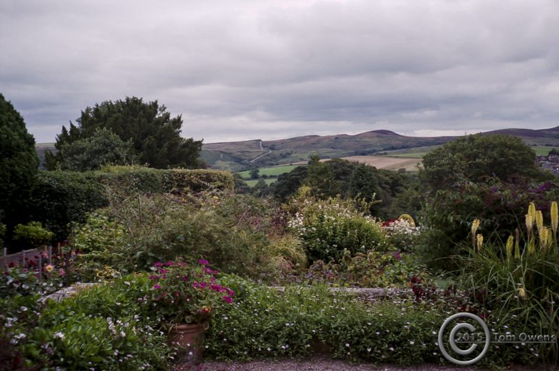 View from Cragside's Formal garden