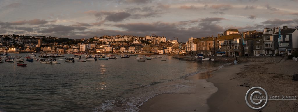 St Ives harbour at sunrise