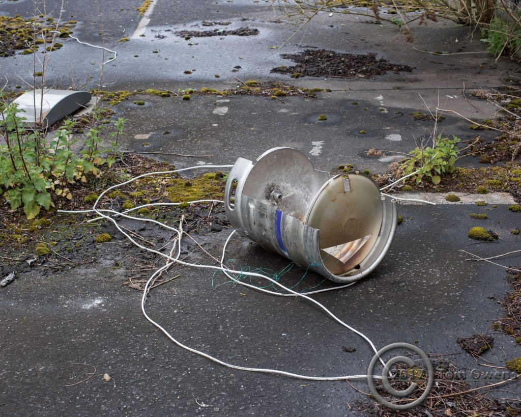 Dissected beer keg